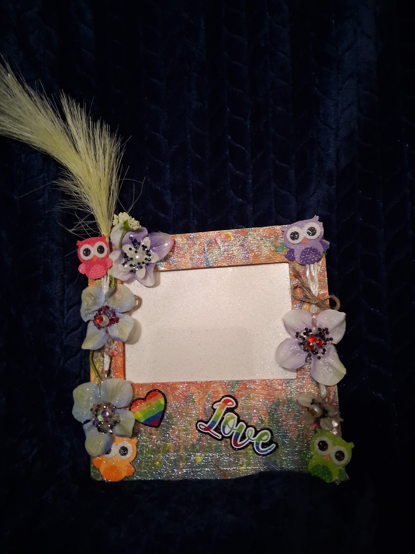 Hand painted picture frame